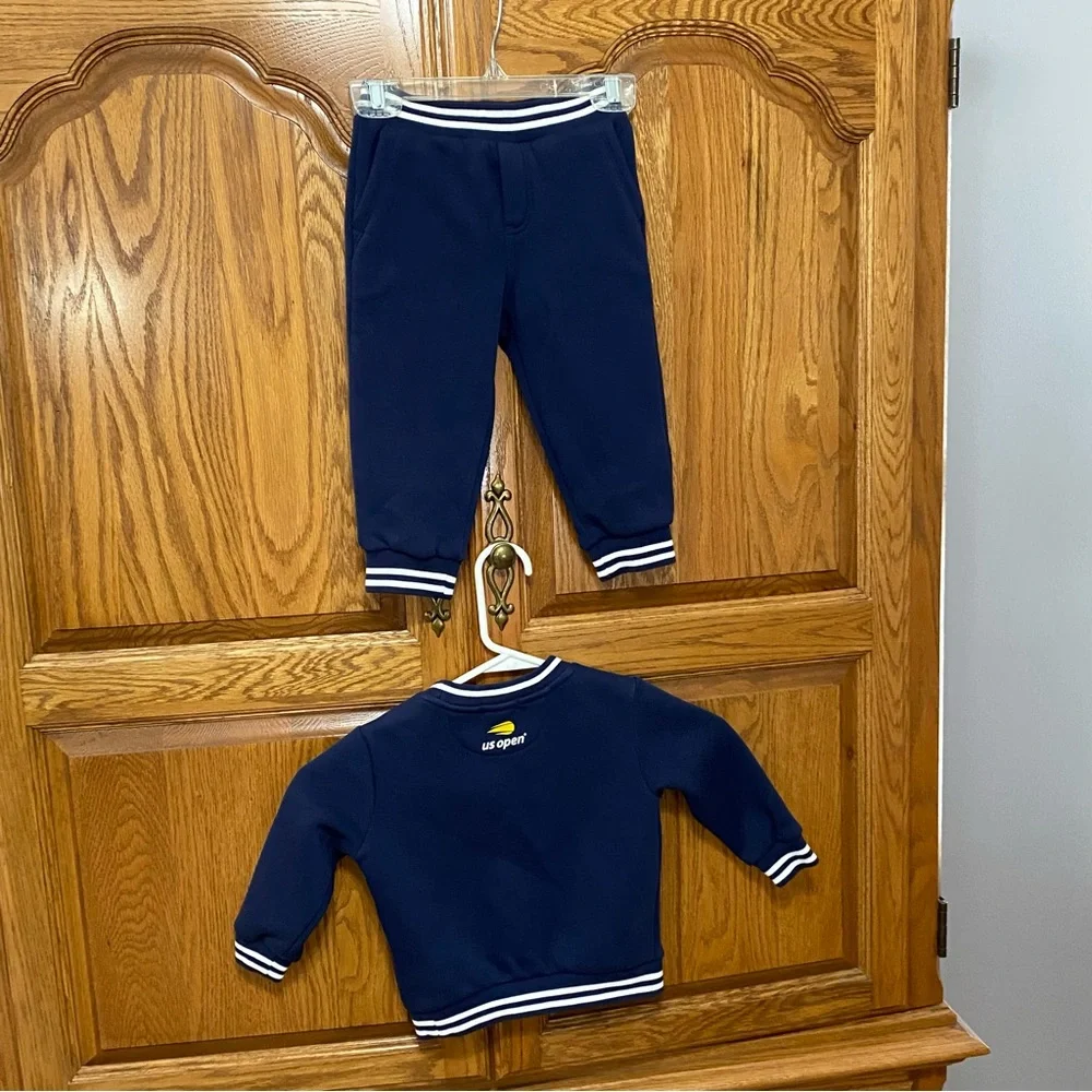 Polo Ralph Lauren US Open Crest Fleece Sweatshirt and Pants Set Sz‎ 18M 2024